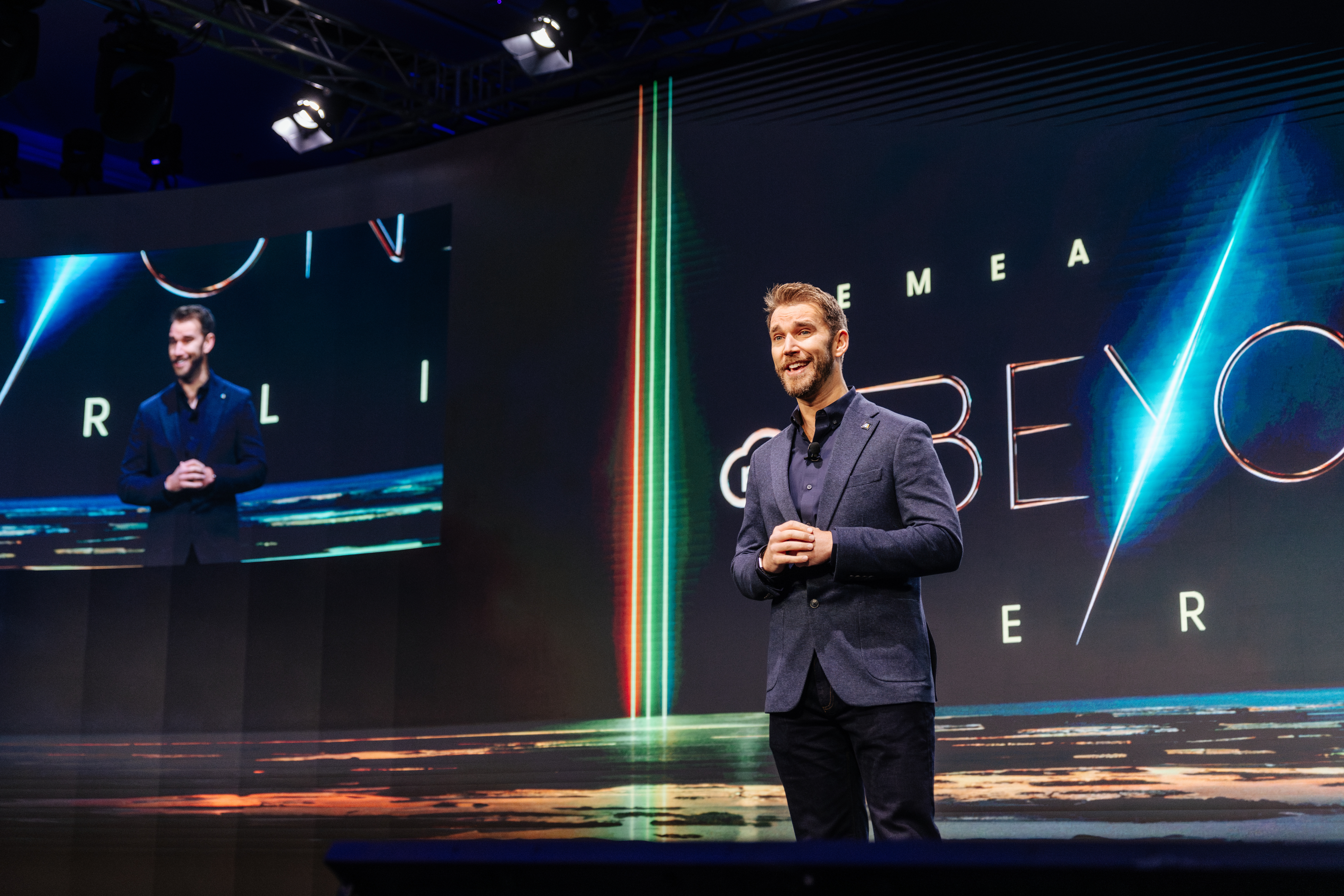 Jonathan Griffiths presenting
